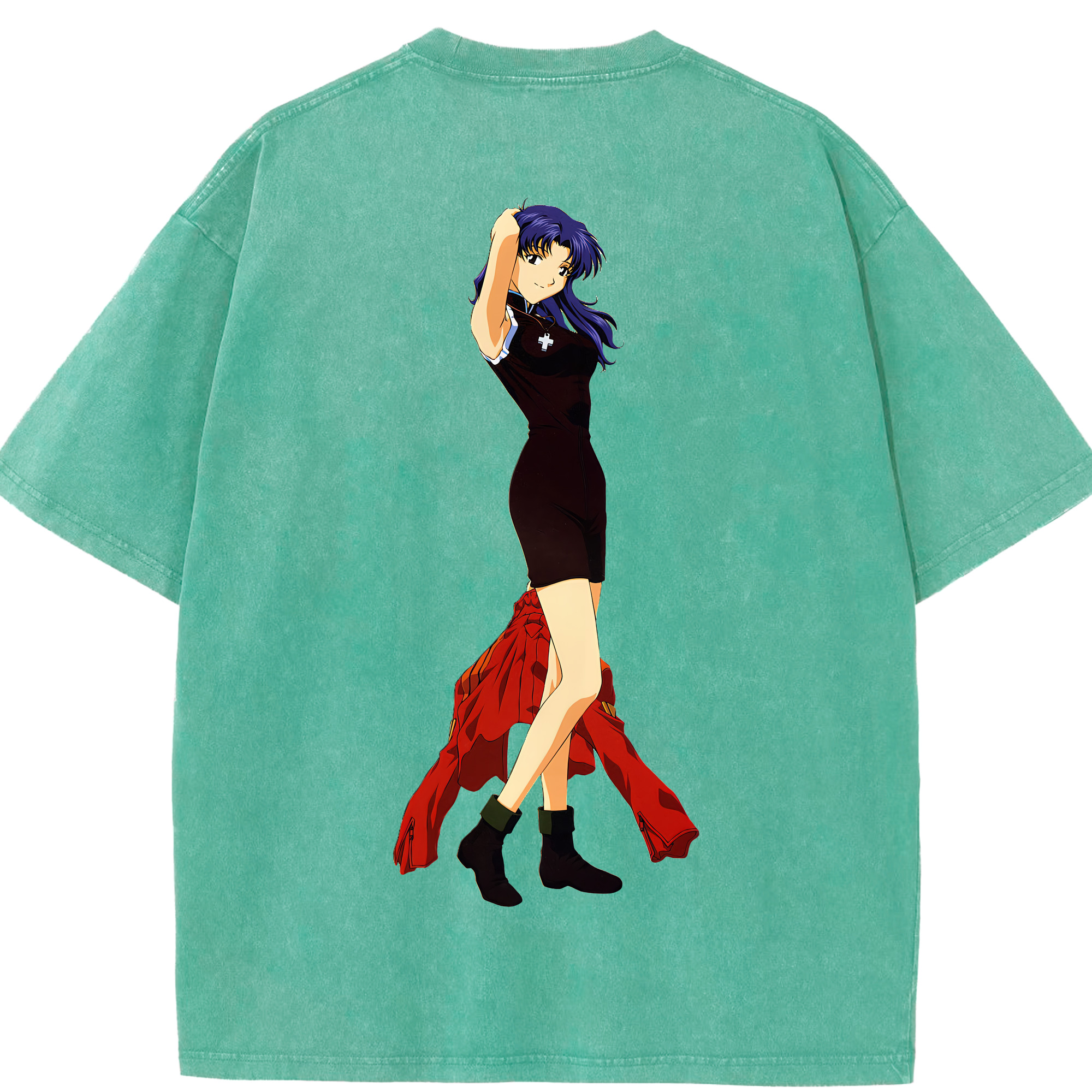 （画像用） EVA 新世紀エヴァンゲリオン 綿100% ヴィンテージ風 半袖Tシャツ（背面プリント）